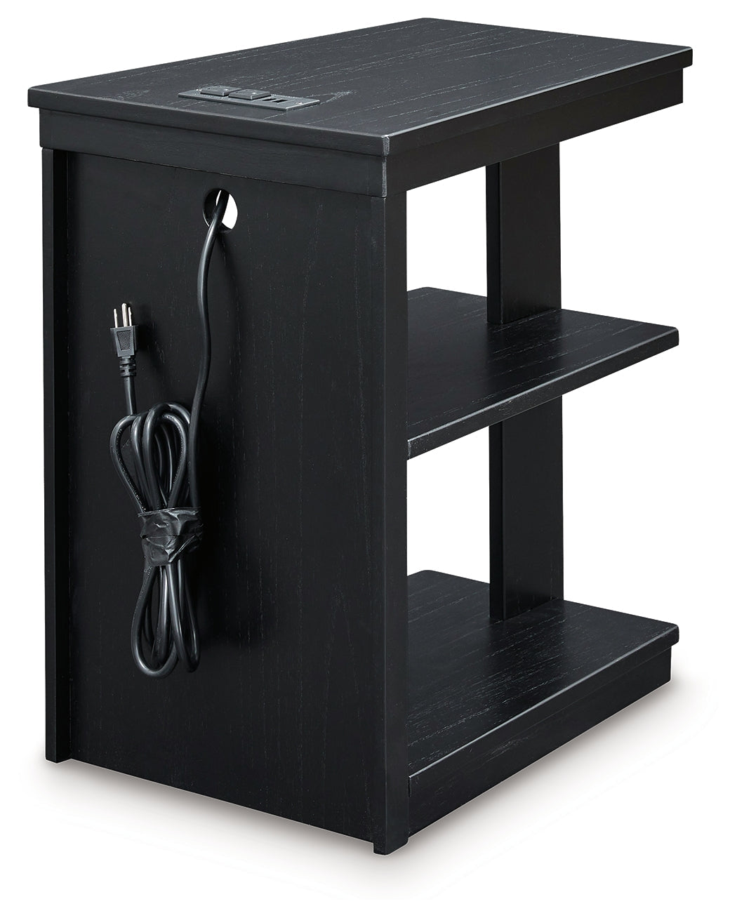 Winbardi Black Chairside End Table - T786-7 - Bien Home Furniture & Electronics