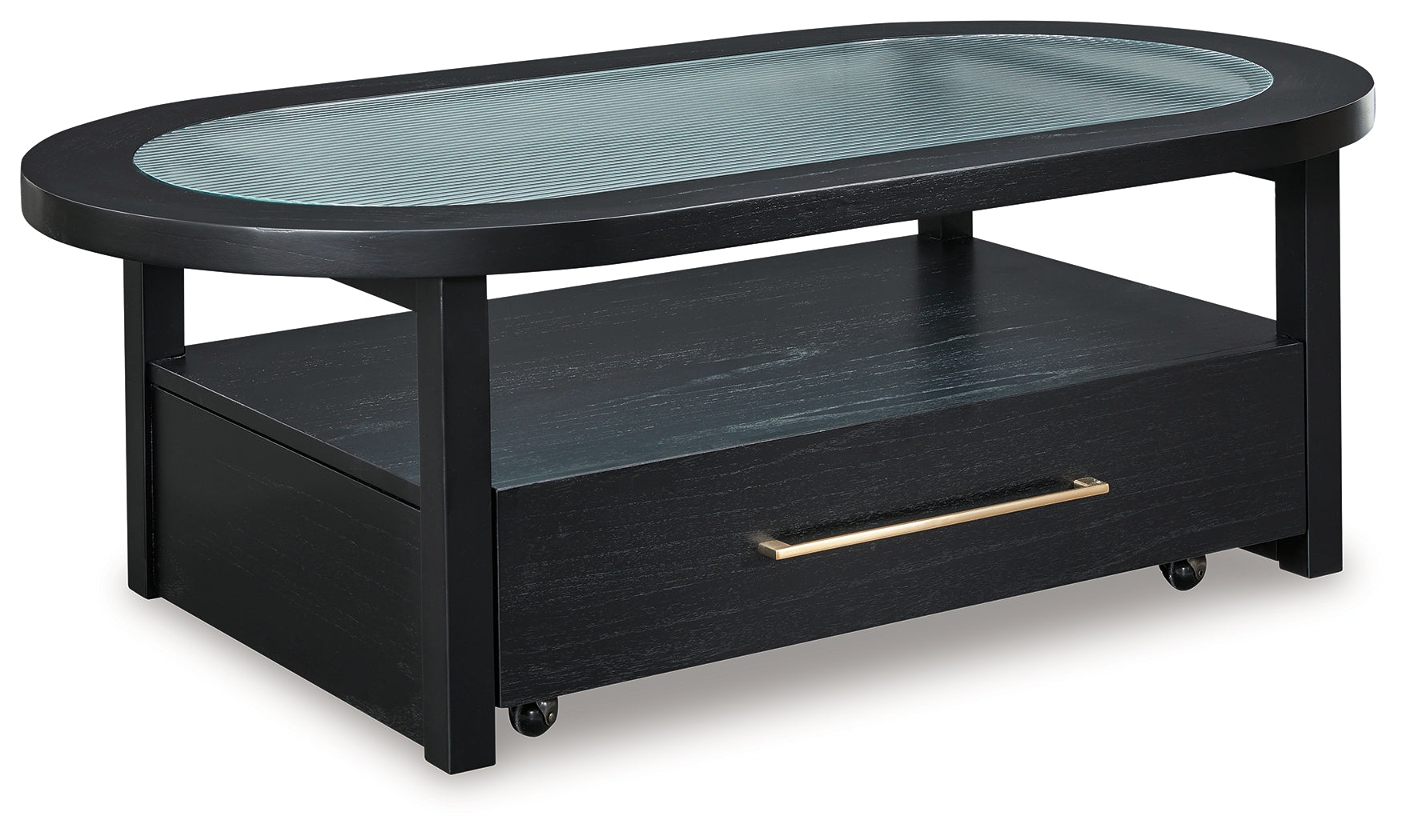 Winbardi Black Coffee Table - T786-0 - Bien Home Furniture &amp; Electronics