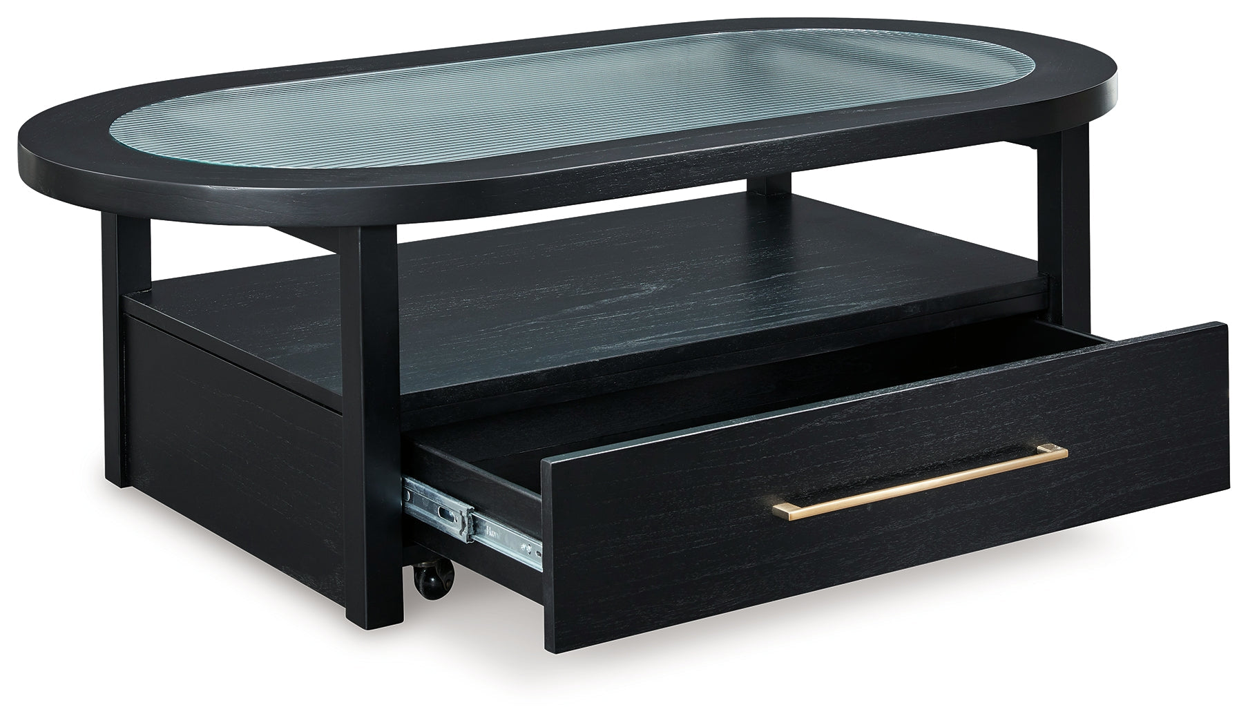 Winbardi Black Coffee Table - T786-0 - Bien Home Furniture &amp; Electronics