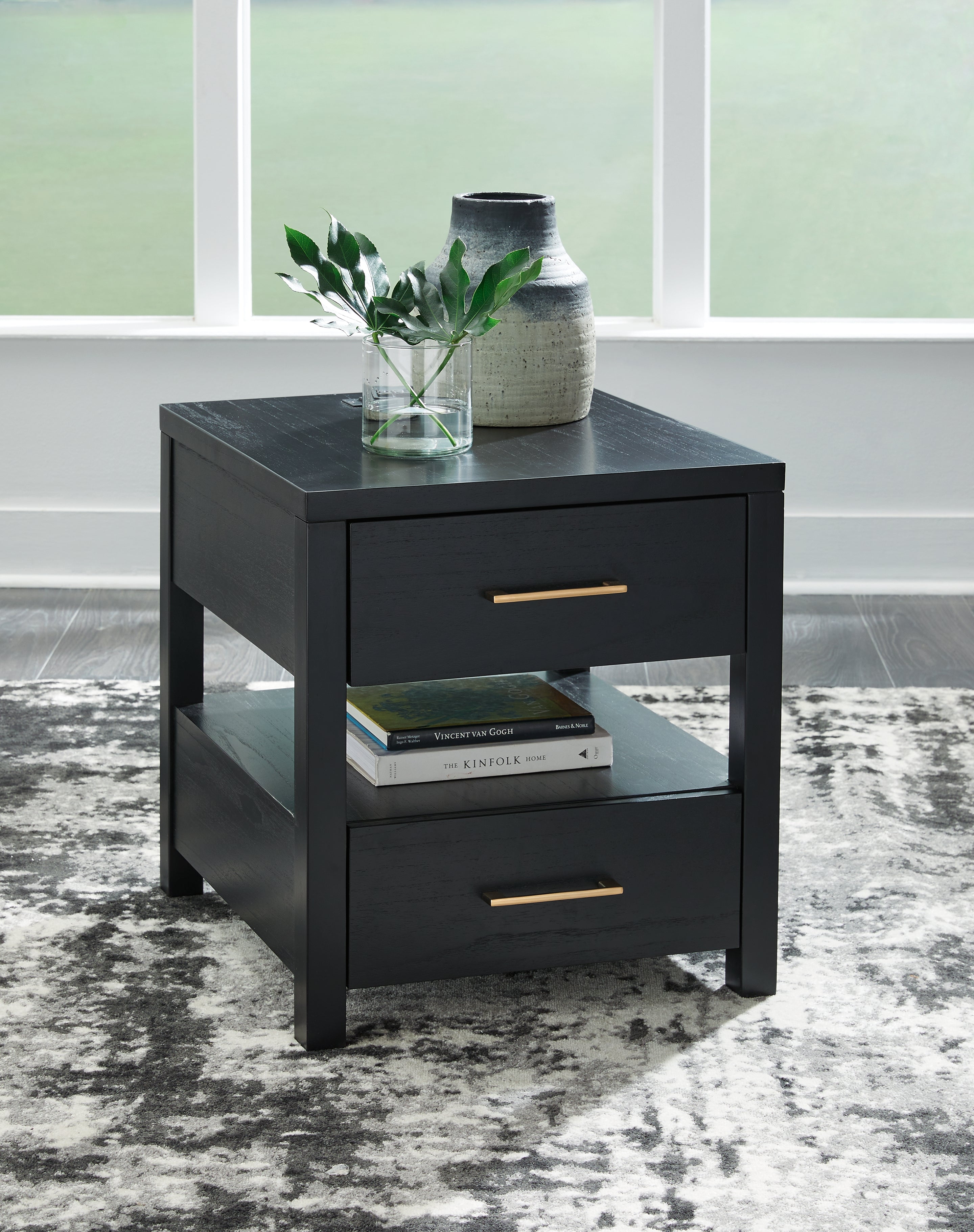 Winbardi Black End Table - T786-3 - Bien Home Furniture &amp; Electronics