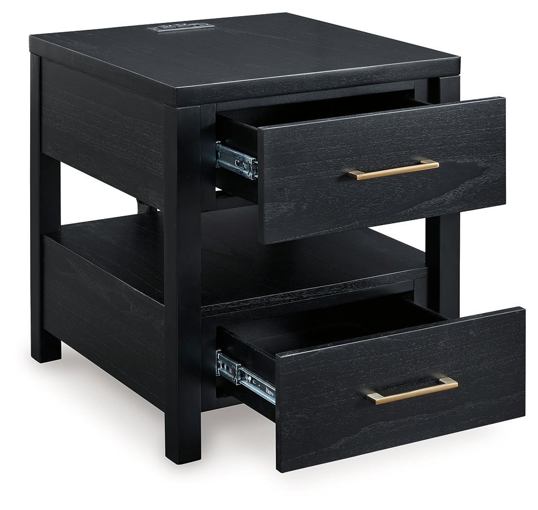 Winbardi Black End Table - T786-3 - Bien Home Furniture & Electronics