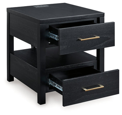 Winbardi Black End Table - T786-3 - Bien Home Furniture &amp; Electronics