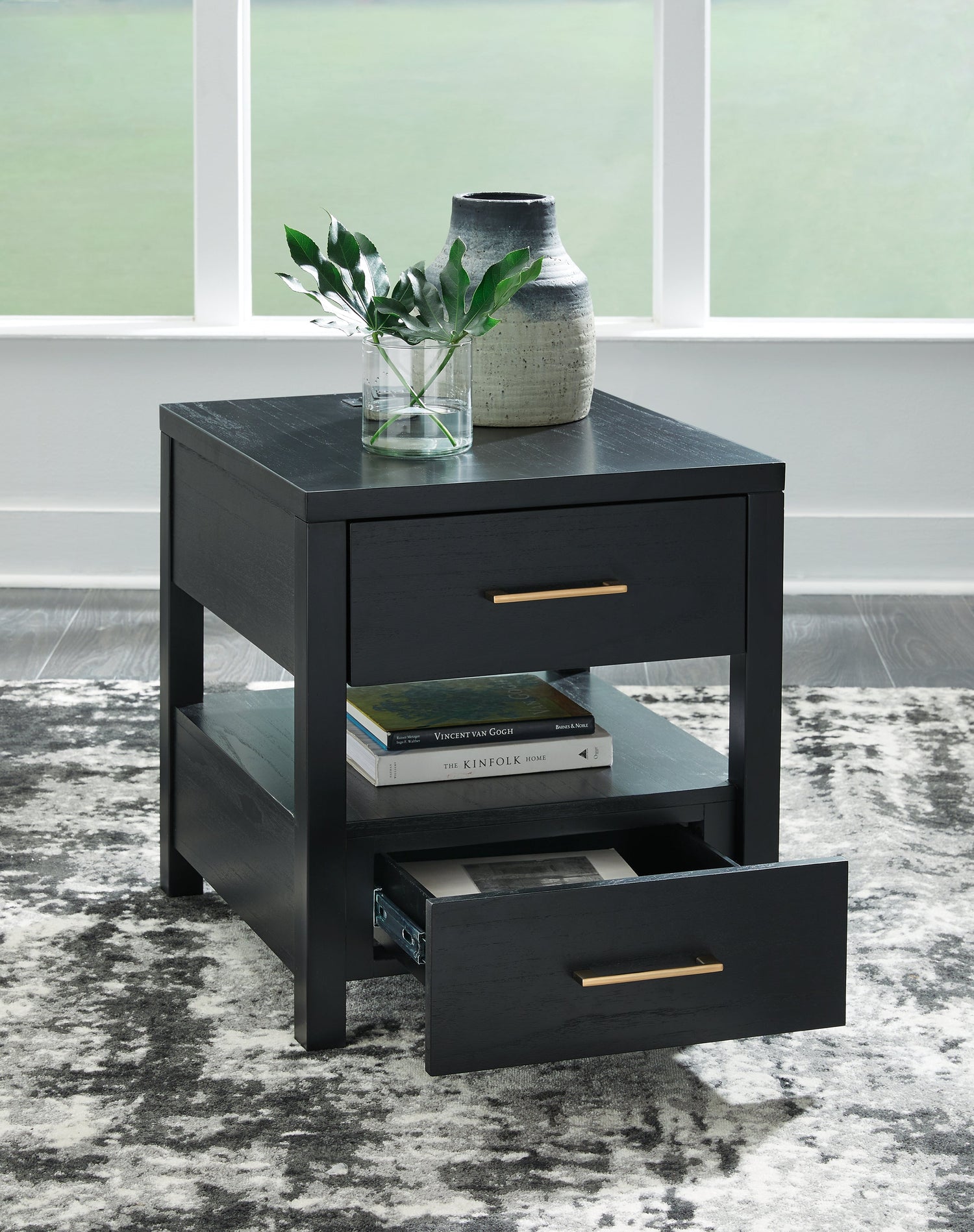 Winbardi Black End Table - T786-3 - Bien Home Furniture & Electronics