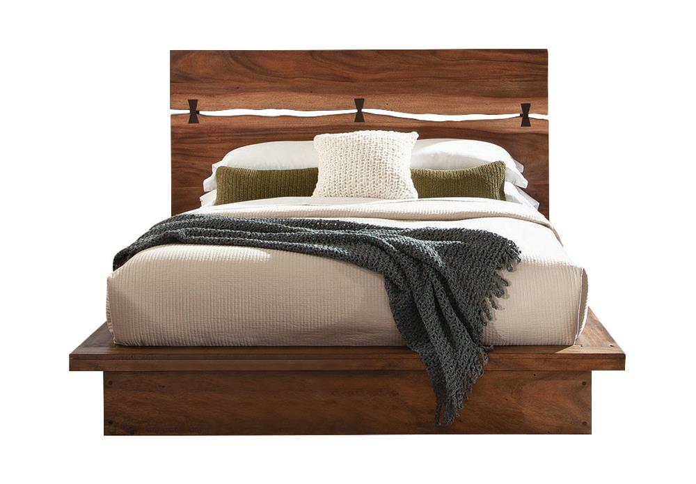 Winslow California King Bed Smokey Walnut/Coffee Bean - 223250KW - Bien Home Furniture & Electronics
