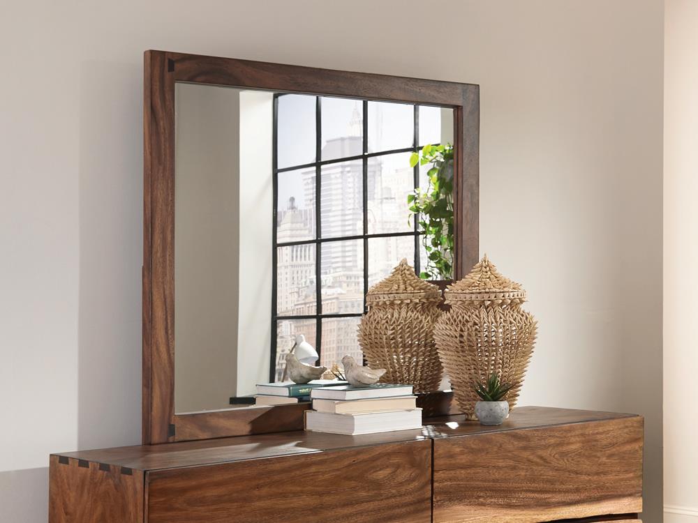 Winslow Smokey Walnut Mirror - 223254 - Bien Home Furniture & Electronics