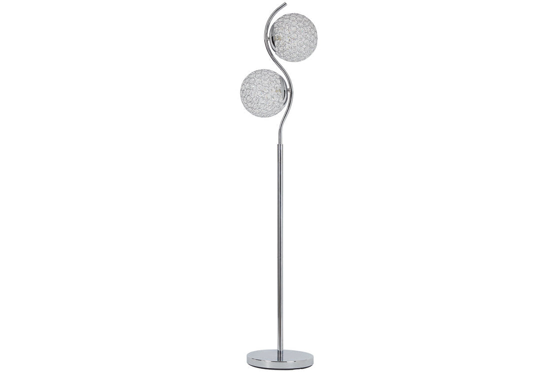Winter Clear/Silver Finish Floor Lamp - L207111 - Bien Home Furniture &amp; Electronics