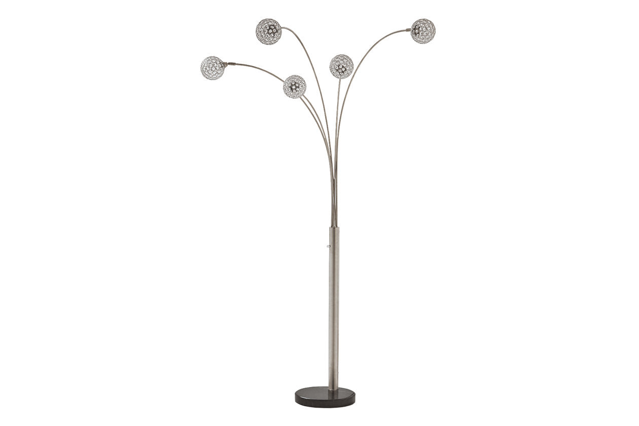 Winter Silver Finish Arc Lamp - L725089 - Bien Home Furniture & Electronics