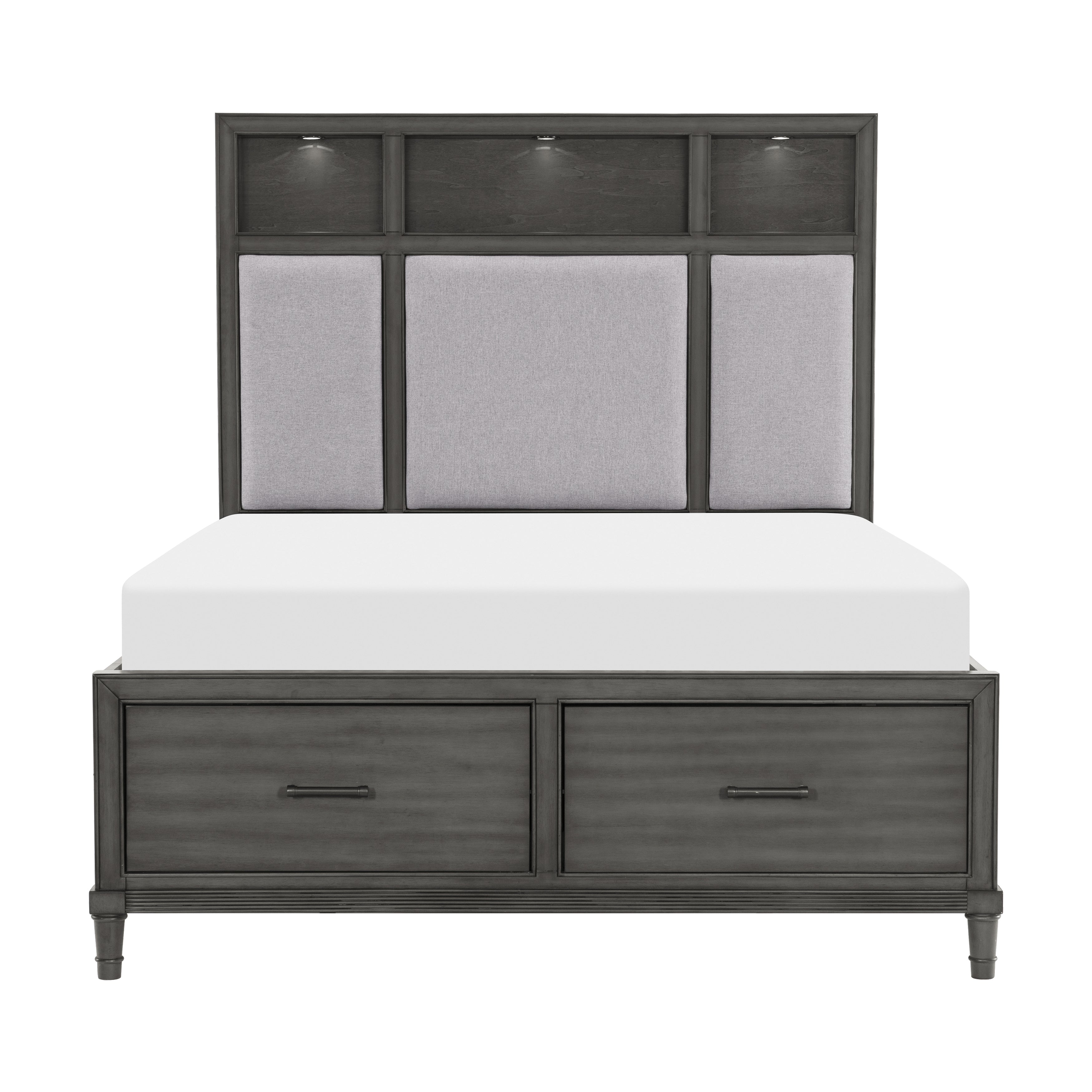 Wittenberry Gray Queen Platform Bed - 1573-1* - Bien Home Furniture & Electronics