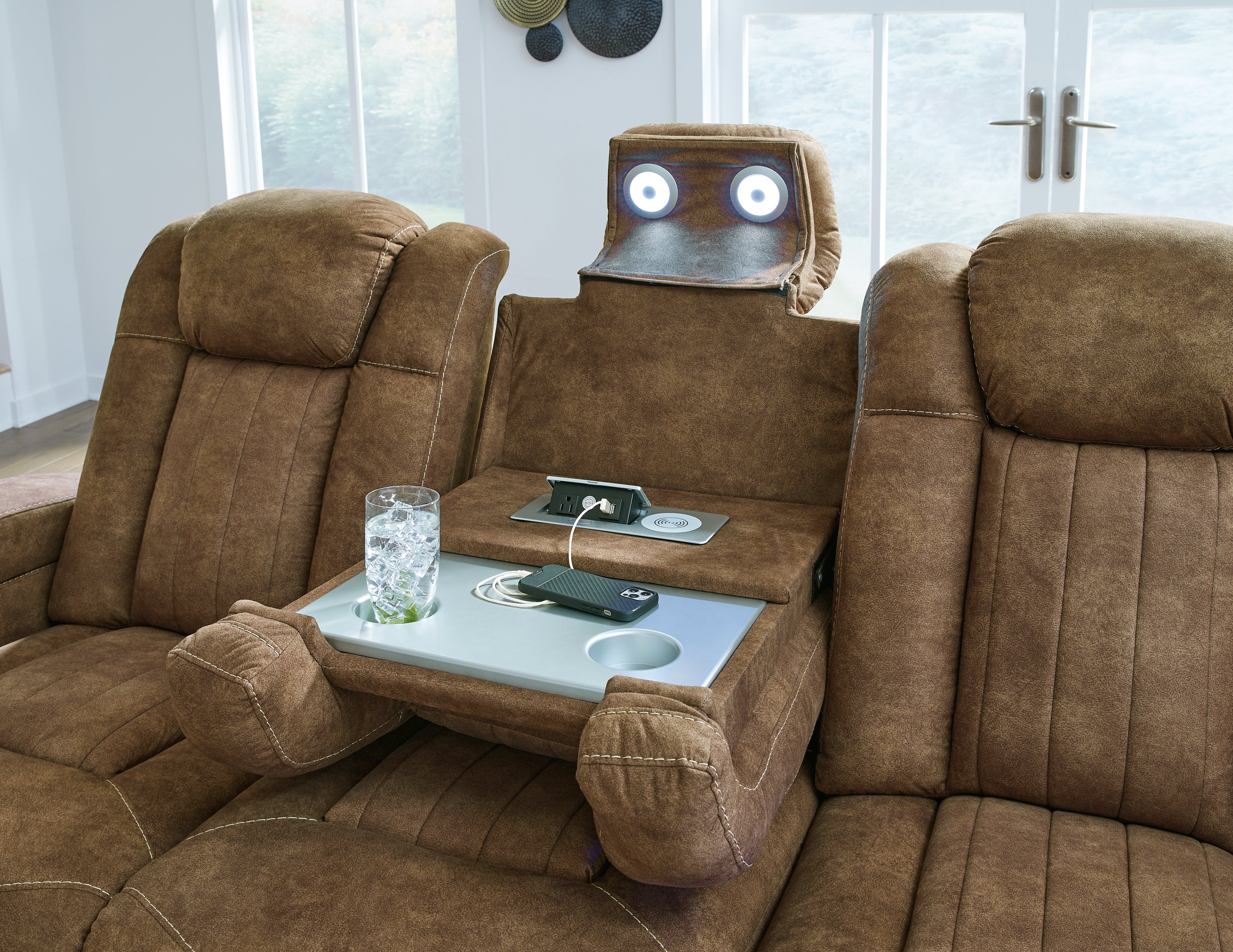 Wolfridge Brindle Power Reclining Sofa - 6070315 - Bien Home Furniture & Electronics