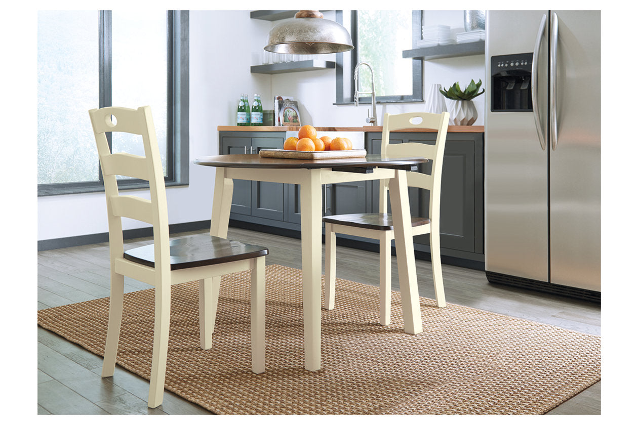 Woodanville Cream/Brown Dining Drop Leaf Table - D335-15 - Bien Home Furniture & Electronics