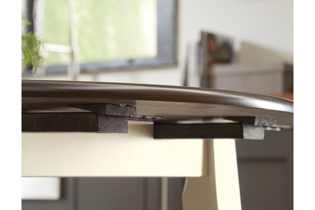 Woodanville Cream/Brown Dining Drop Leaf Table - D335-15 - Bien Home Furniture & Electronics