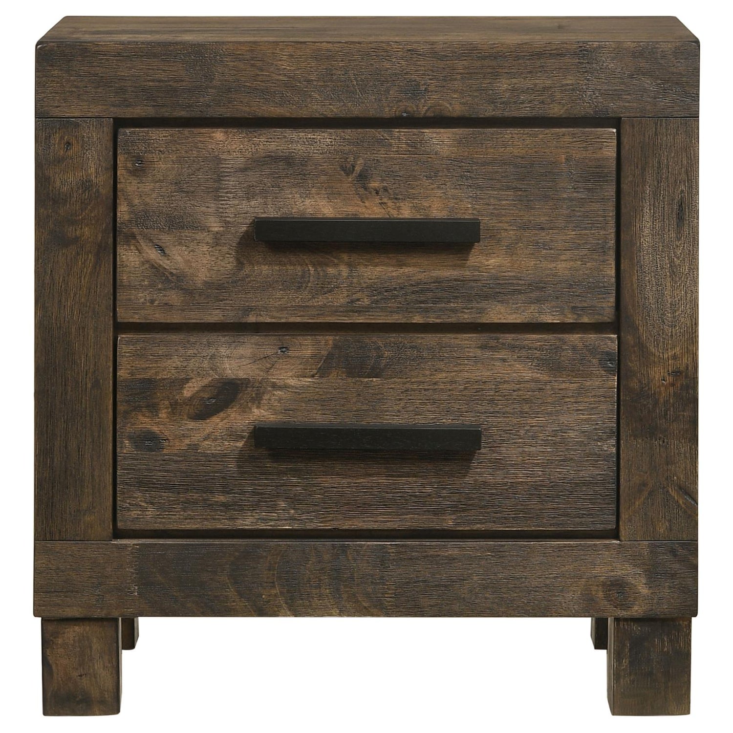 Woodmont 2-Drawer Nightstand Rustic Golden Brown - 222632 - Bien Home Furniture & Electronics