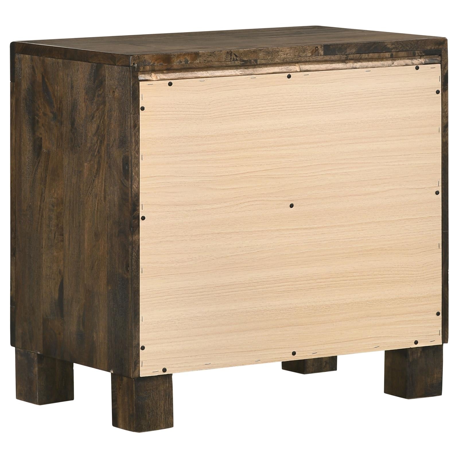 Woodmont 2-Drawer Nightstand Rustic Golden Brown - 222632 - Bien Home Furniture & Electronics