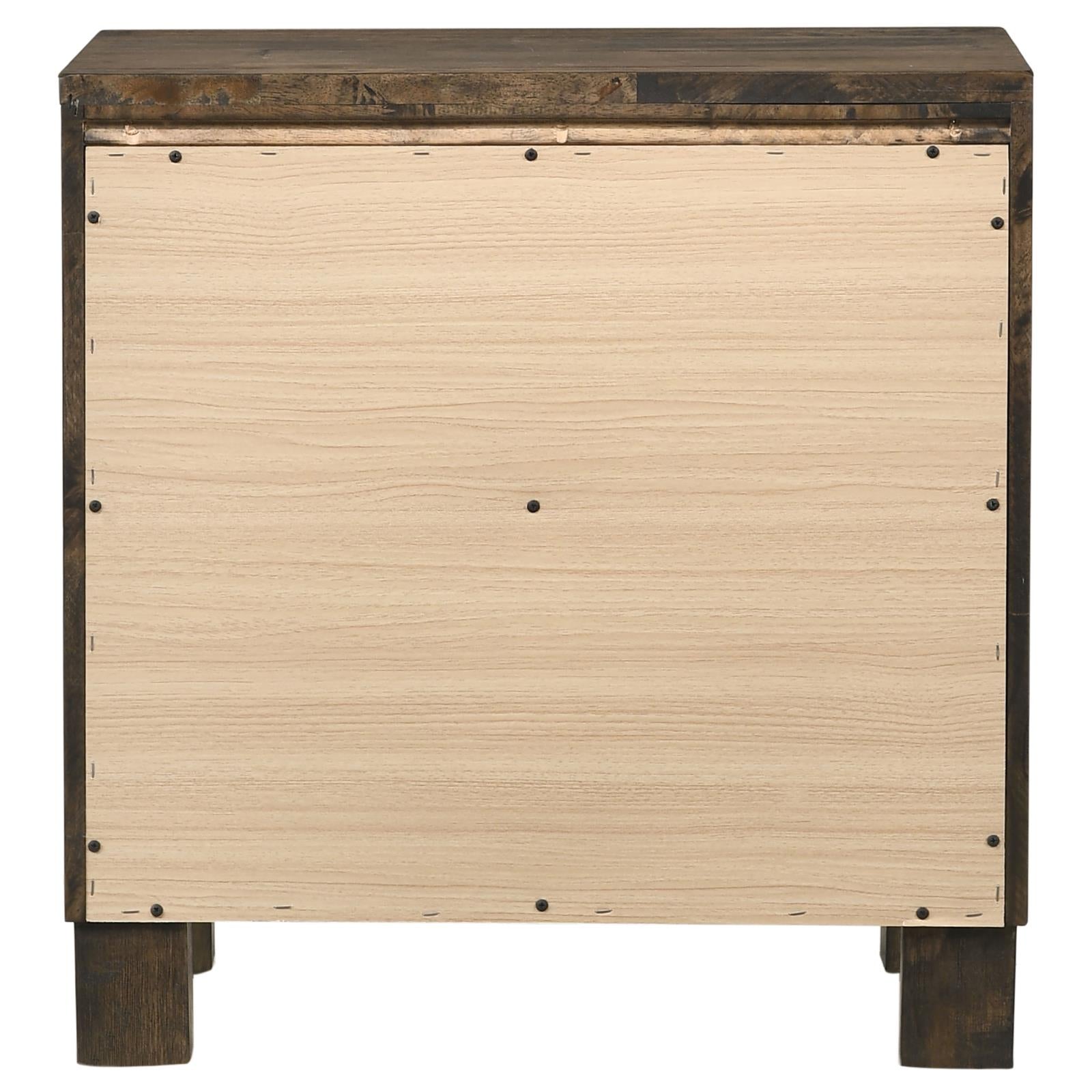 Woodmont 2-Drawer Nightstand Rustic Golden Brown - 222632 - Bien Home Furniture & Electronics