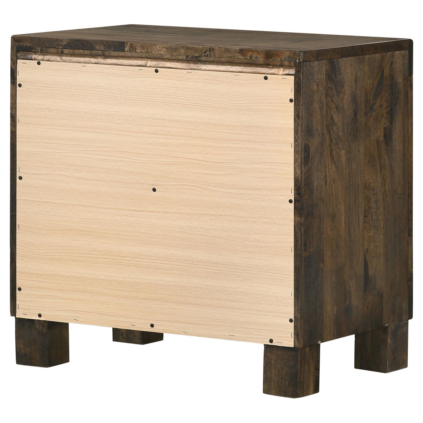 Woodmont 2-Drawer Nightstand Rustic Golden Brown - 222632 - Bien Home Furniture & Electronics