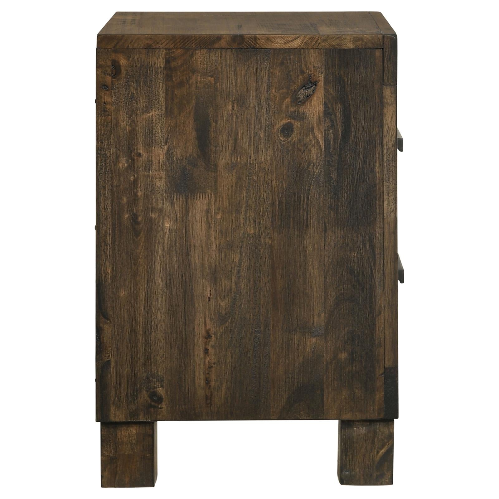 Woodmont 2-Drawer Nightstand Rustic Golden Brown - 222632 - Bien Home Furniture & Electronics
