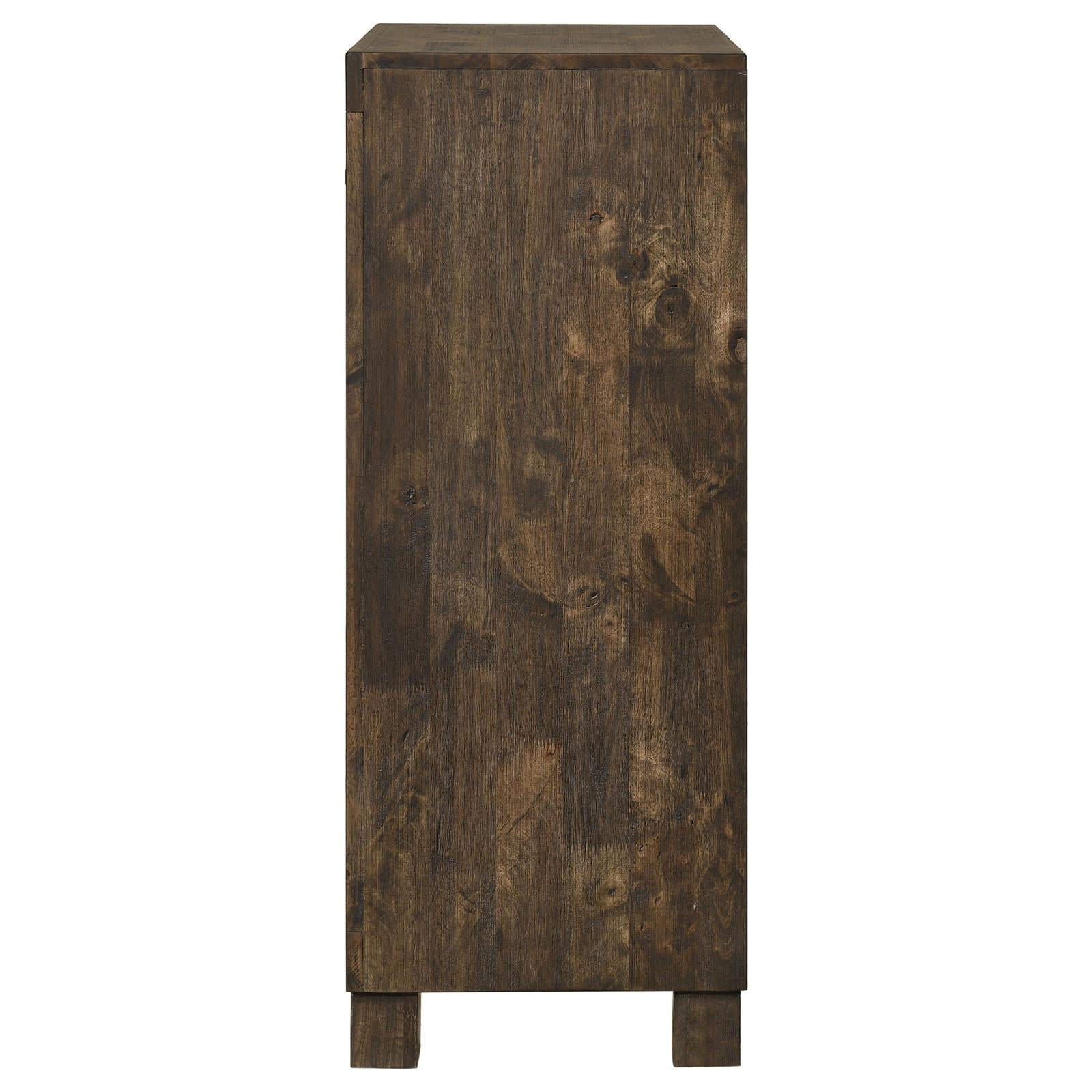 Woodmont Rustic Golden Brown 5-Drawer Chest - 222635 - Bien Home Furniture & Electronics