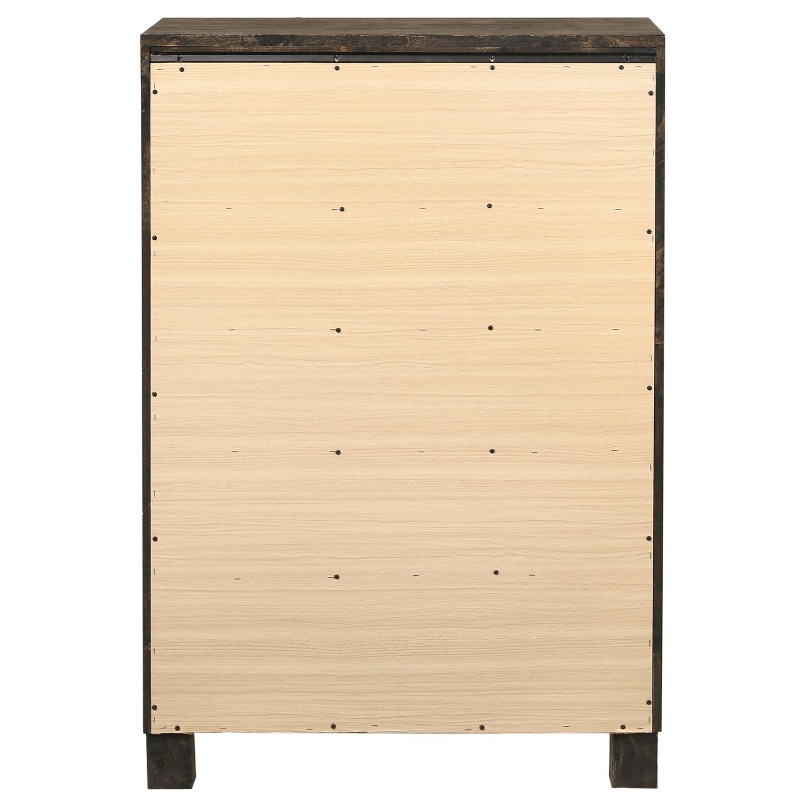 Woodmont Rustic Golden Brown 5-Drawer Chest - 222635 - Bien Home Furniture & Electronics