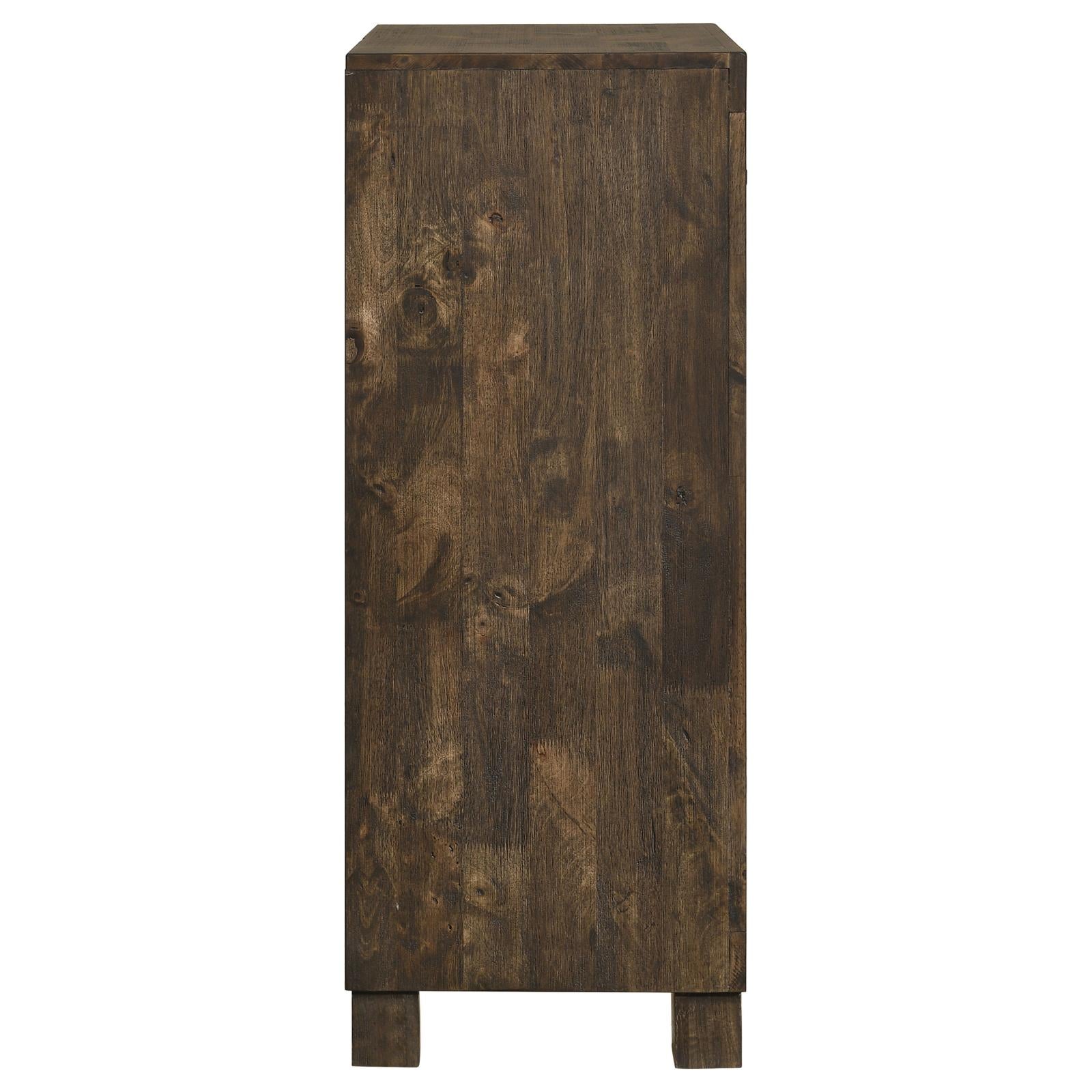 Woodmont Rustic Golden Brown 5-Drawer Chest - 222635 - Bien Home Furniture & Electronics