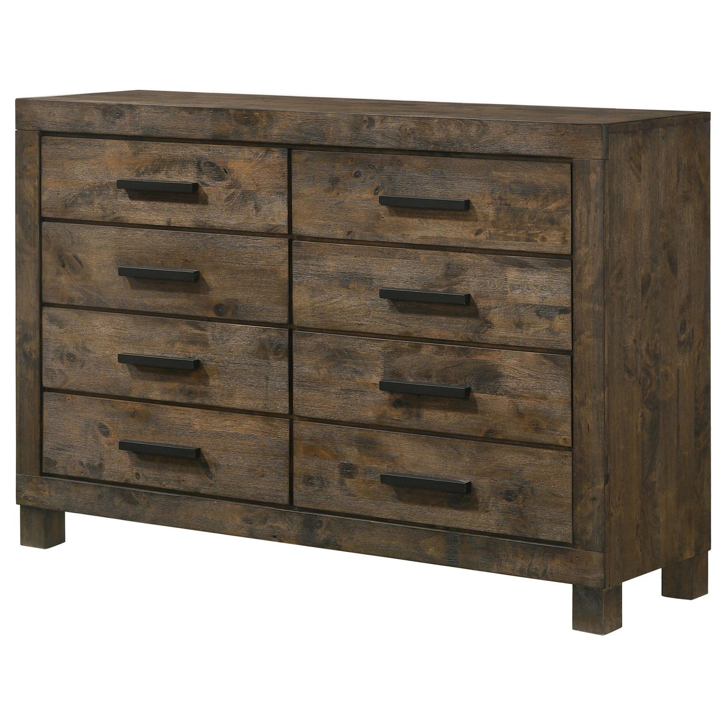Woodmont Rustic Golden Brown 8-Drawer Dresser - 222633 - Bien Home Furniture & Electronics