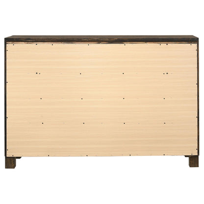 Woodmont Rustic Golden Brown 8-Drawer Dresser - 222633 - Bien Home Furniture &amp; Electronics