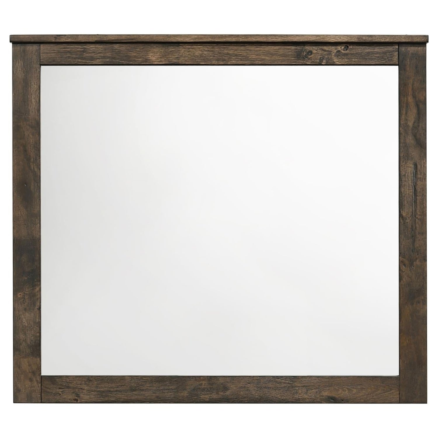 Woodmont Rustic Golden Brown Rectangle Mirror - 222634 - Bien Home Furniture & Electronics