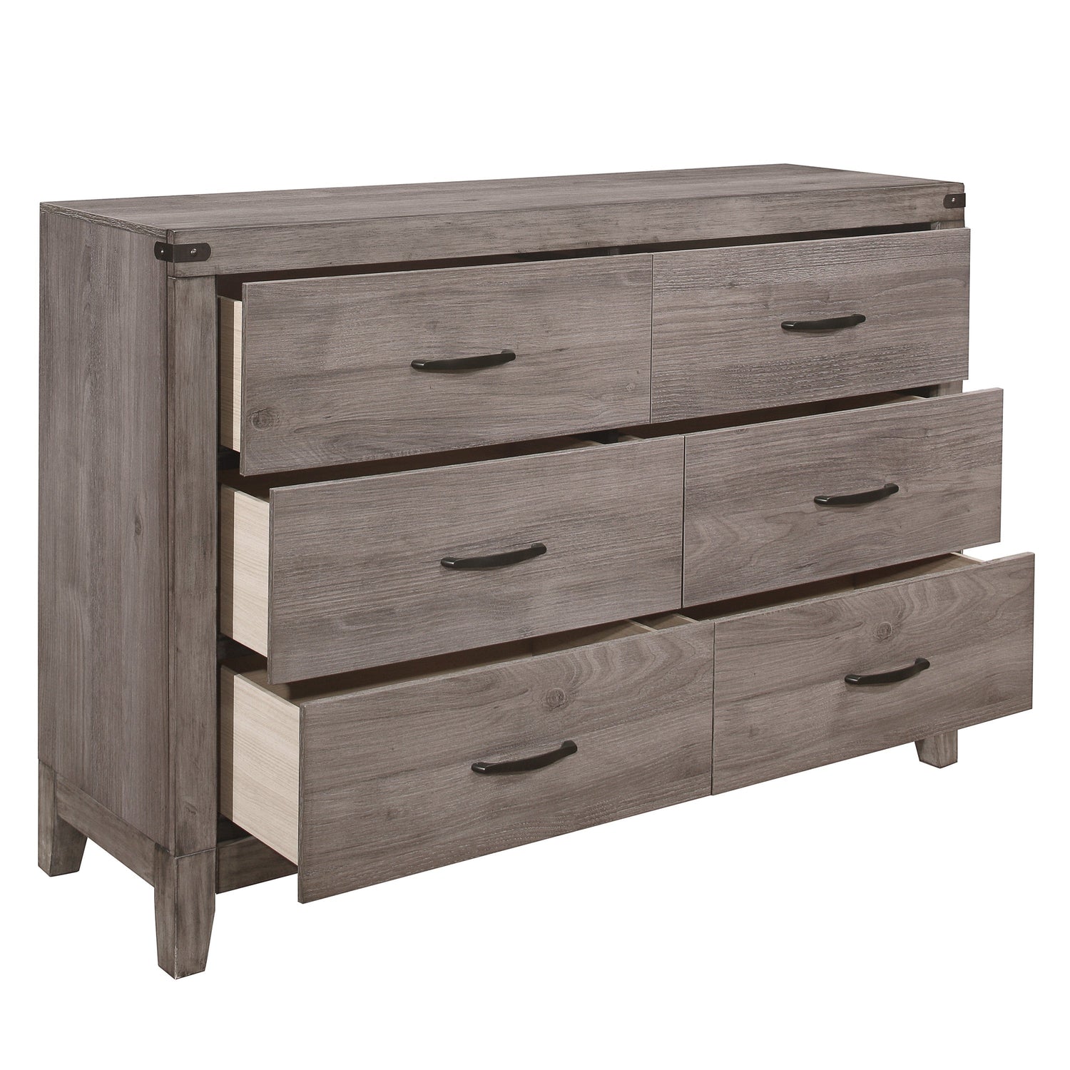Woodrow Brownish Gray Dresser - 2042-5 - Bien Home Furniture & Electronics