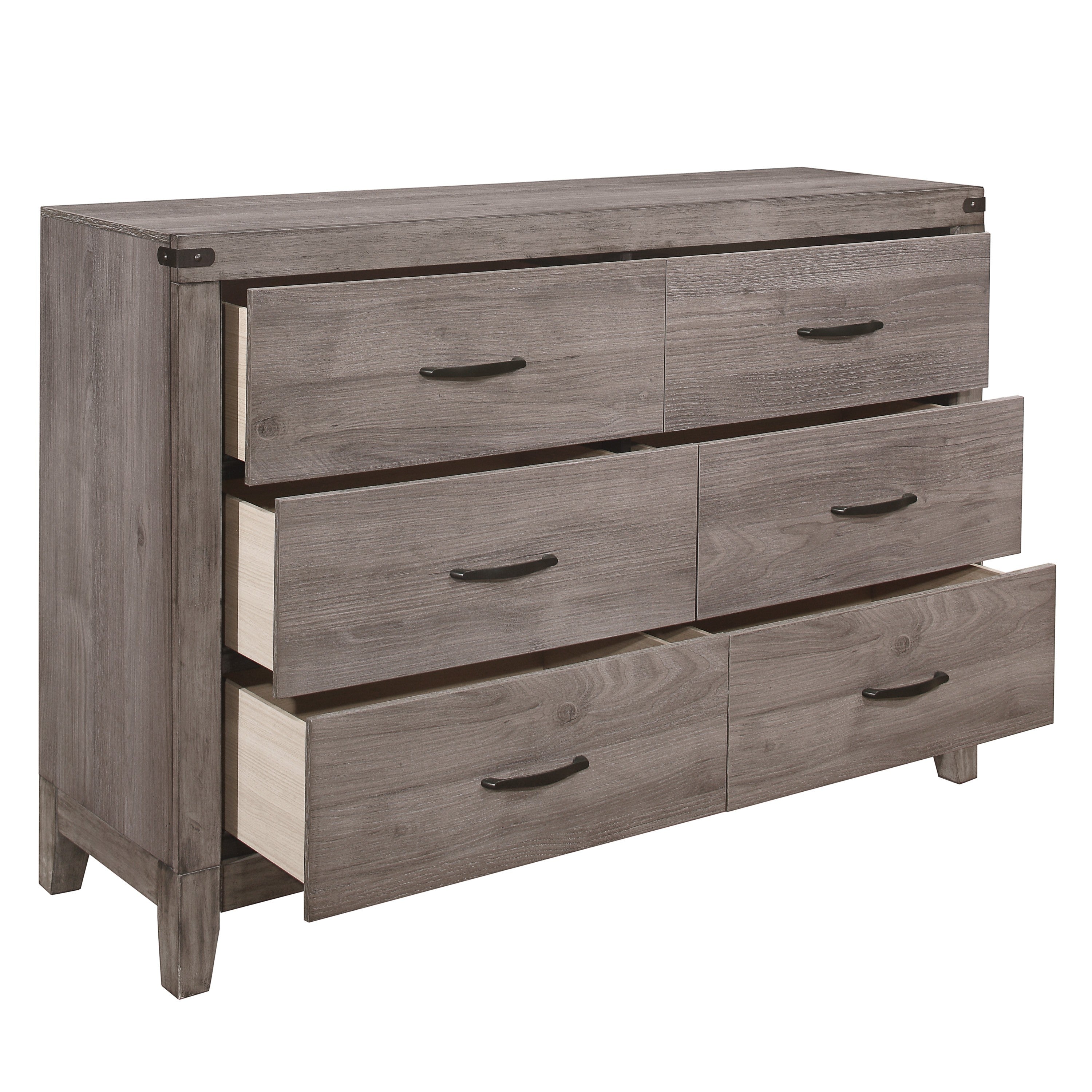 Woodrow Brownish Gray Dresser - 2042-5 - Bien Home Furniture & Electronics