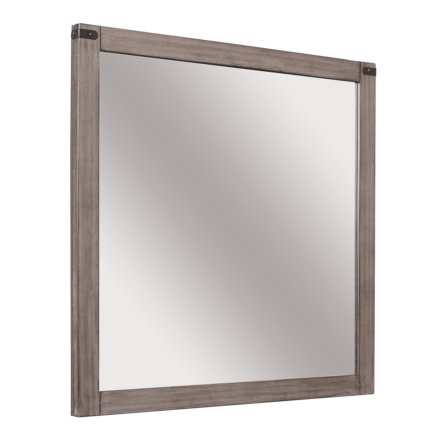 Woodrow Brownish Gray Mirror (Mirror Only) - 2042-6 - Bien Home Furniture & Electronics