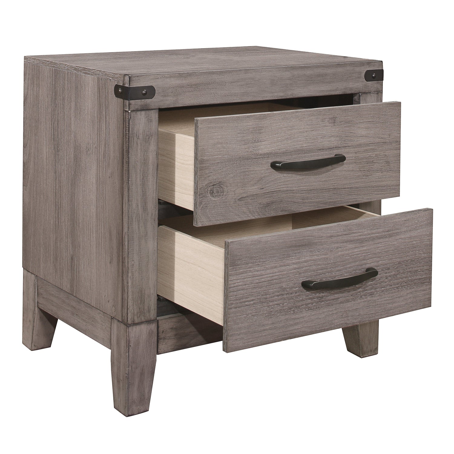 Woodrow Brownish Gray Nightstand - 2042-4 - Bien Home Furniture & Electronics