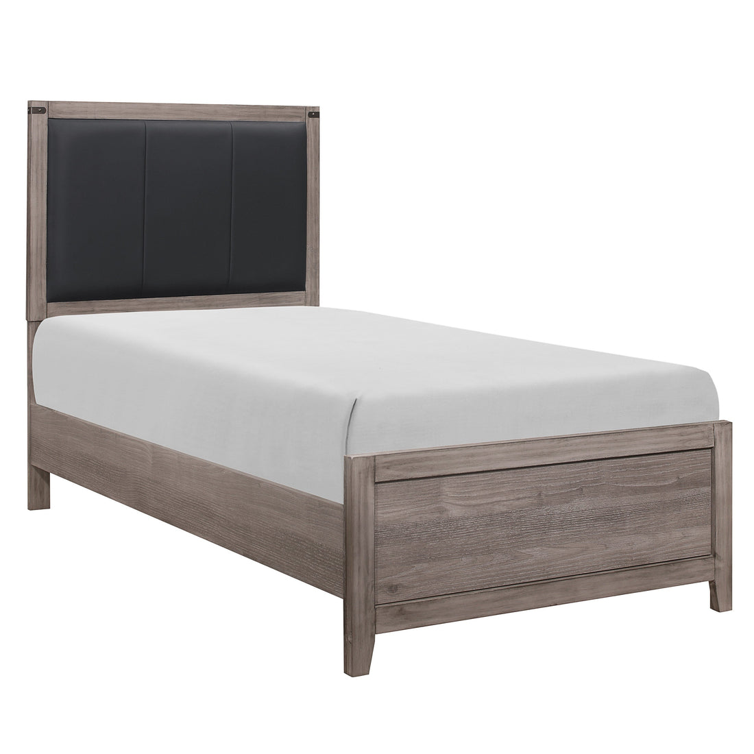 Woodrow Brownish Gray Twin Bed - 2042T-1* - Bien Home Furniture &amp; Electronics