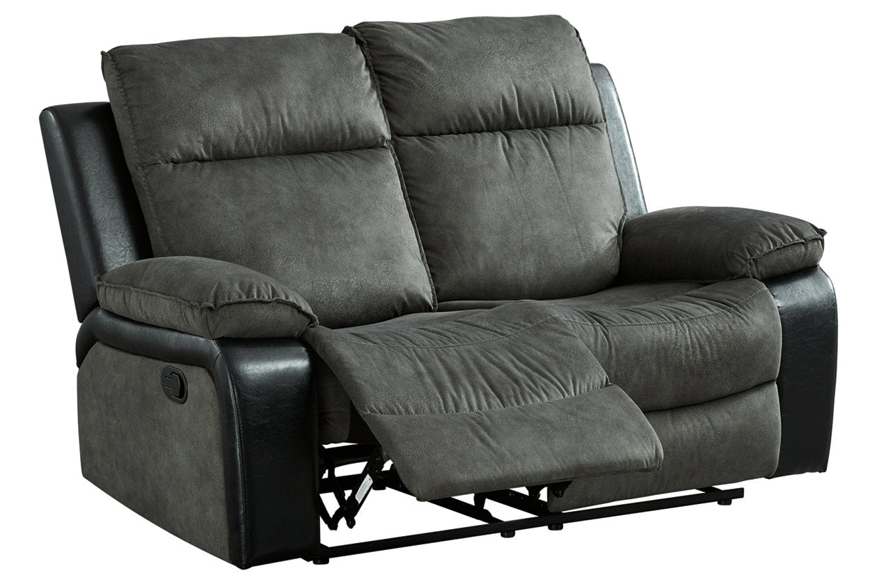 Woodsway Gray Reclining Loveseat - 6450486 - Bien Home Furniture & Electronics