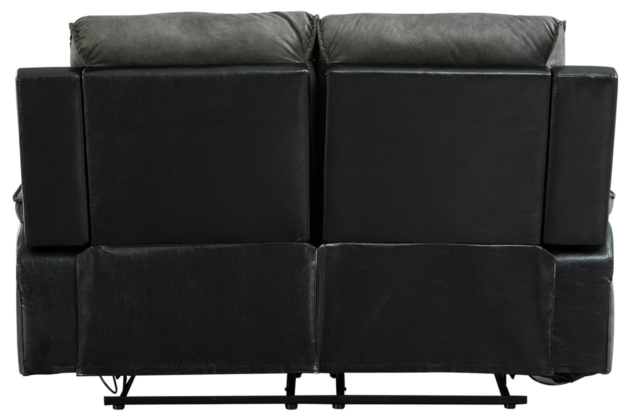 Woodsway Gray Reclining Loveseat - 6450486 - Bien Home Furniture & Electronics