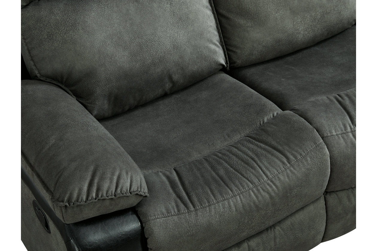 Woodsway Gray Reclining Loveseat - 6450486 - Bien Home Furniture & Electronics