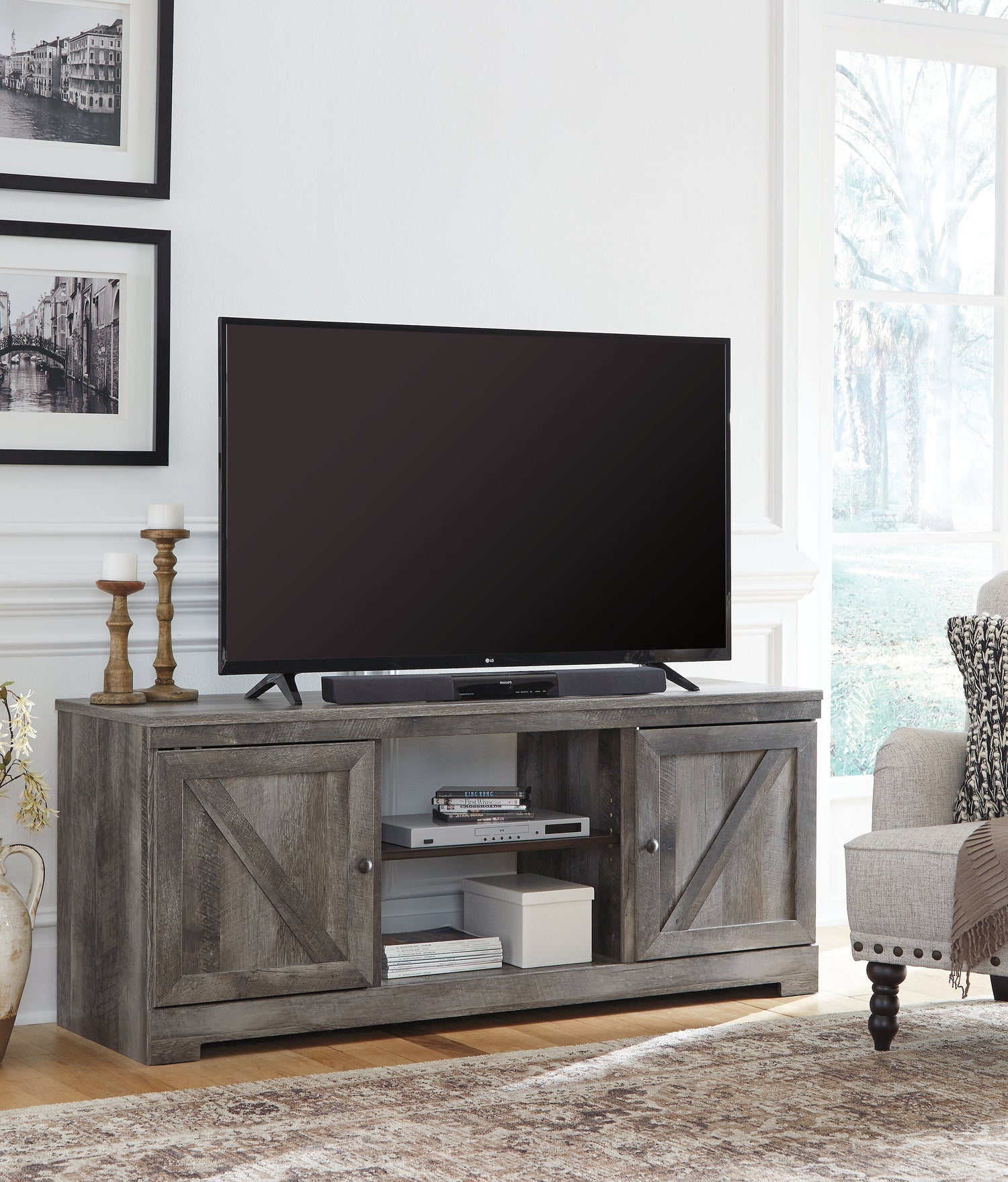 Wynnlow Gray 63" TV Stand - W440-68 - Bien Home Furniture & Electronics