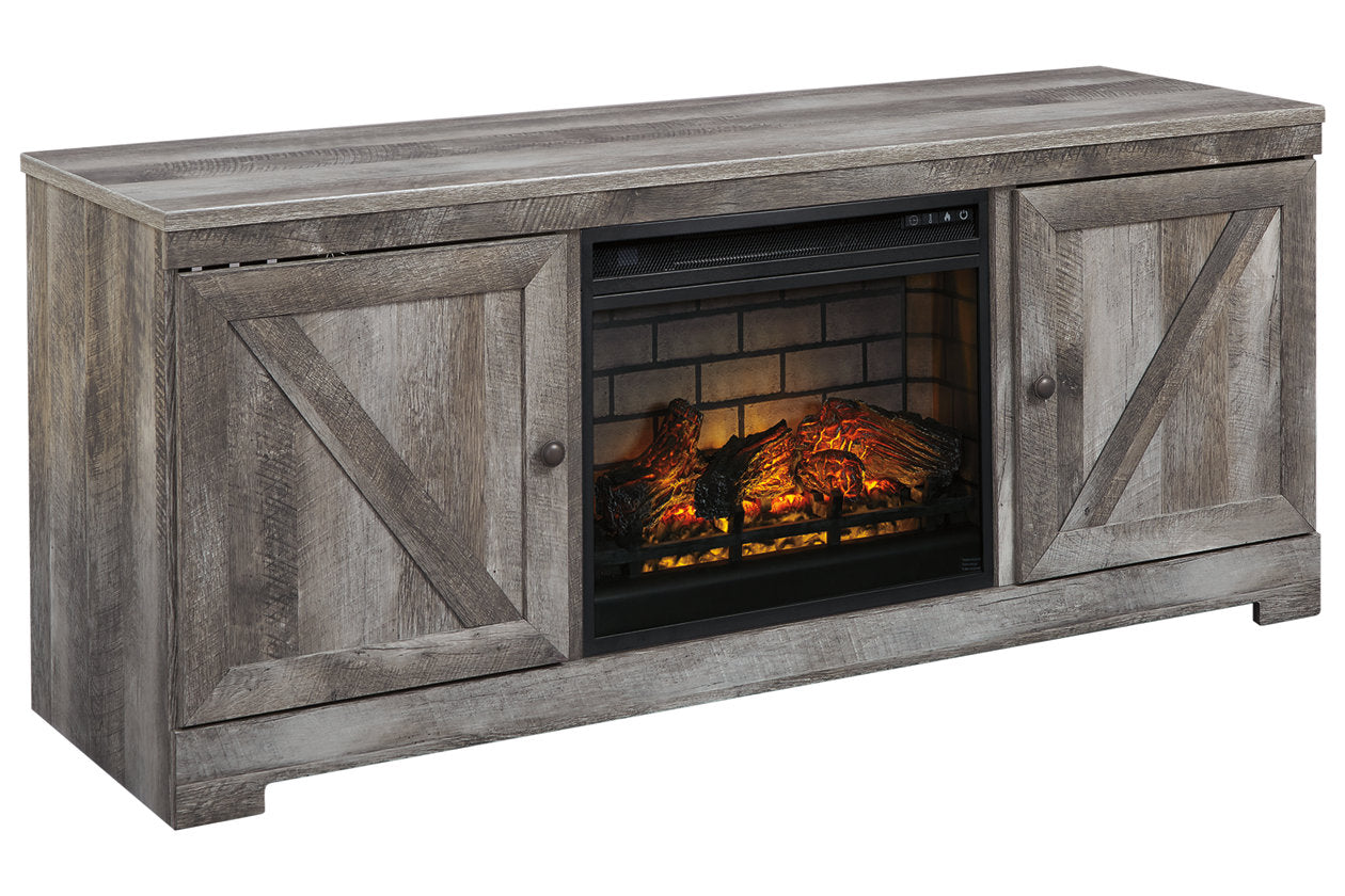 Wynnlow Gray 63" TV Stand with Electric Fireplace - SET | W100-101 | W440-68 - Bien Home Furniture & Electronics