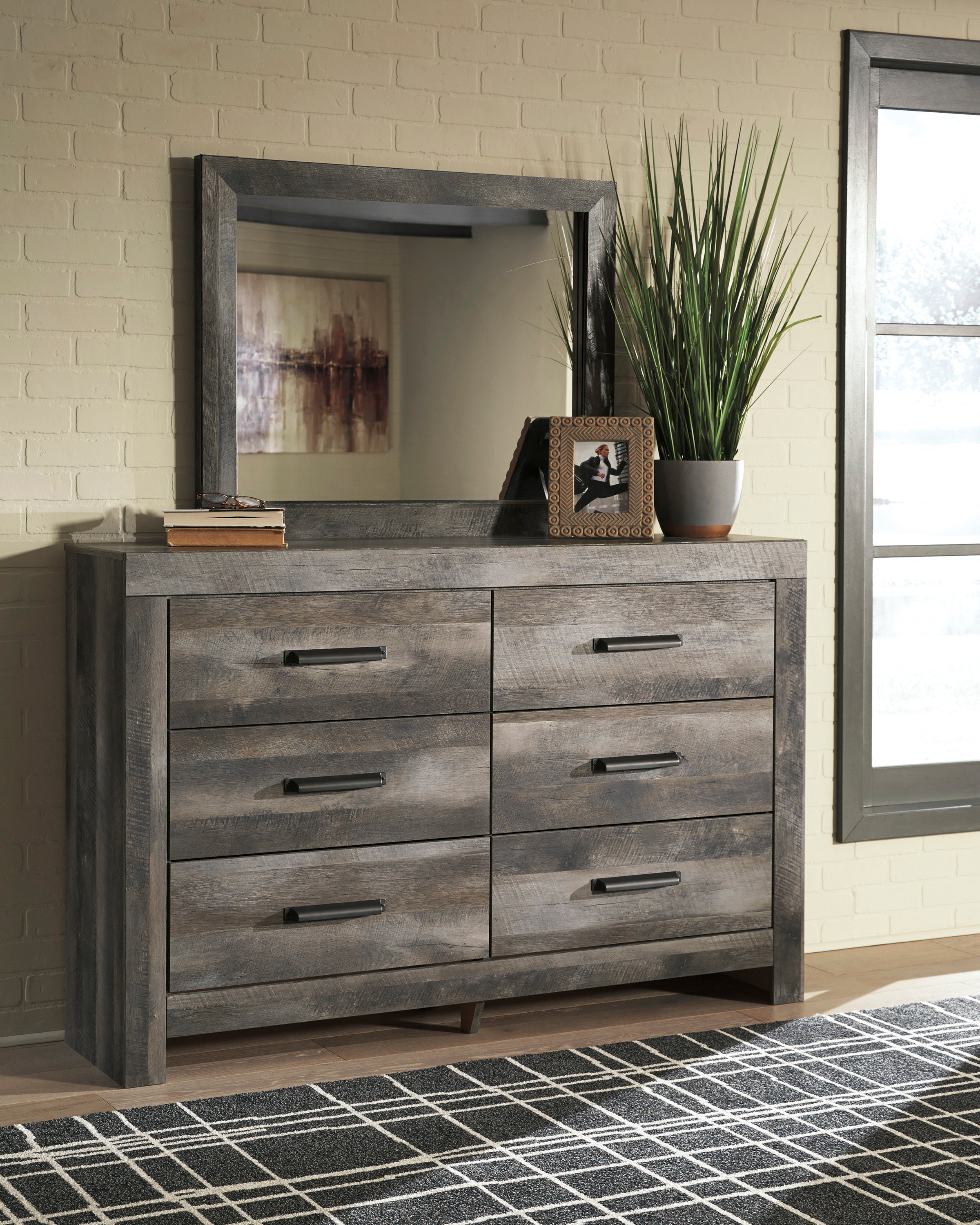 Wynnlow Gray Crossbuck Panel Bedroom Set - SET | B440-56 | B440-58 | B440-99 | B440-31 | B440-92 - Bien Home Furniture & Electronics