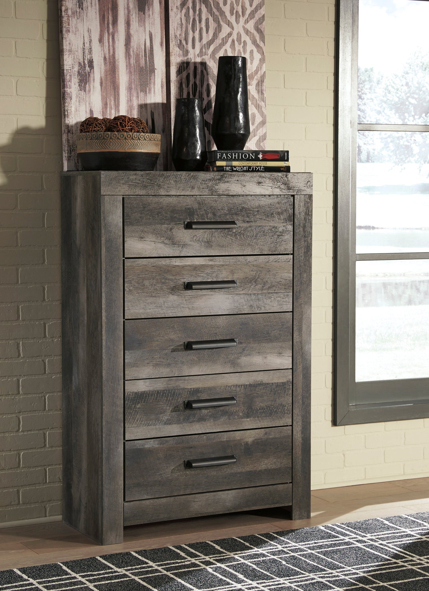 Wynnlow Gray Crossbuck Panel Bedroom Set - SET | B440-56 | B440-58 | B440-99 | B440-31 | B440-92 - Bien Home Furniture & Electronics