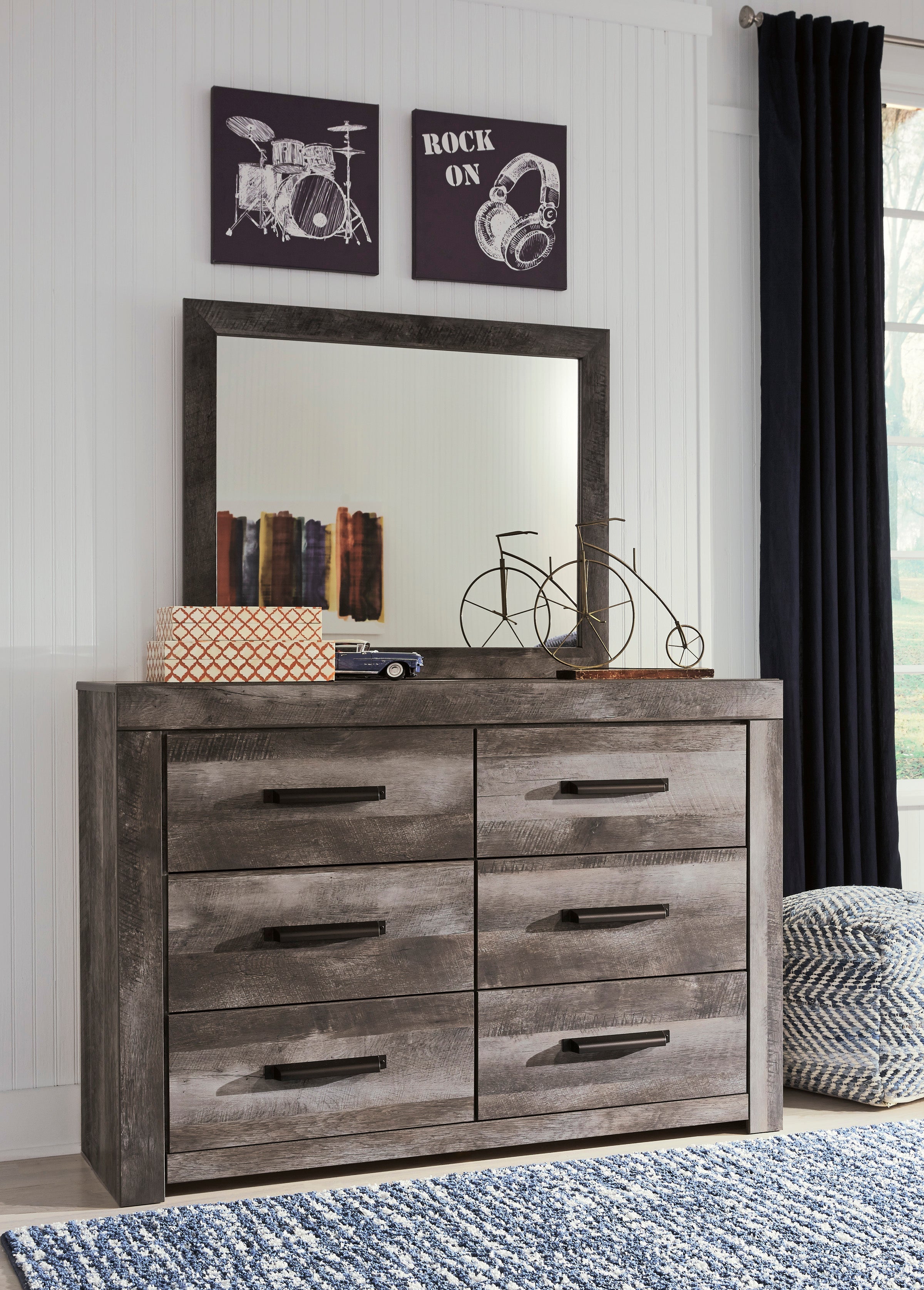 Wynnlow Gray Crossbuck Panel Youth Bedroom Set - SET | B440-55 | B440-86 | B440-31 | B440-36 | B440-92 | B440-46 - Bien Home Furniture & Electronics