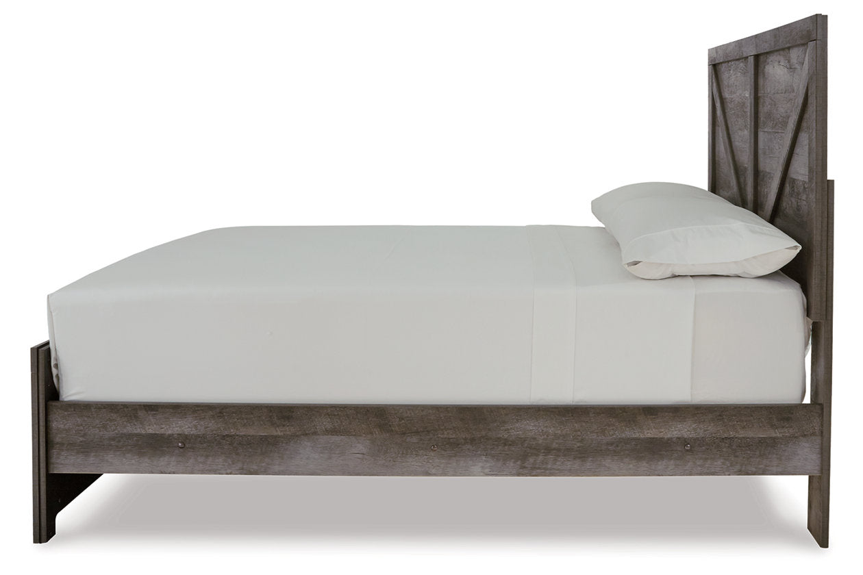 Wynnlow Gray Full Crossbuck Panel Bed - SET | B440-55 | B440-86 - Bien Home Furniture & Electronics