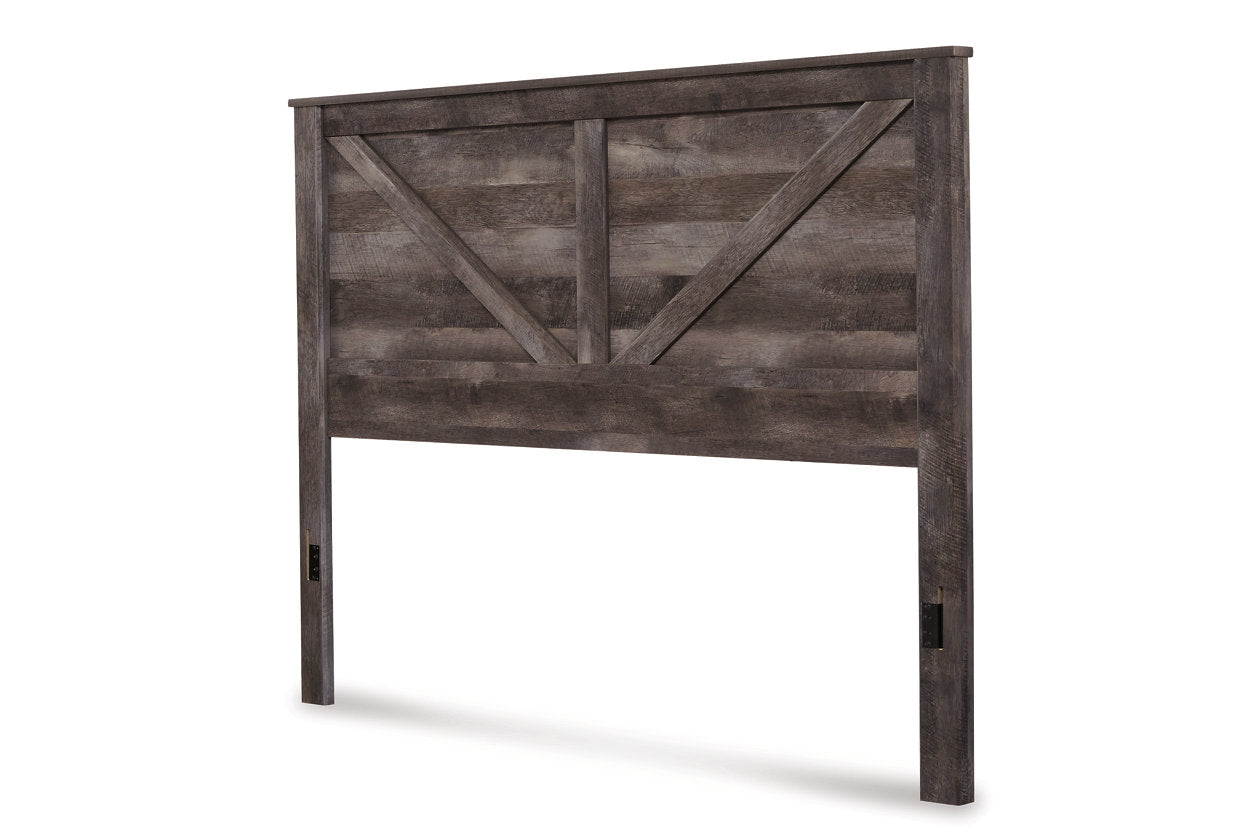 Wynnlow Gray King Crossbuck Panel Bed - SET | B440-56 | B440-58 | B440-99 - Bien Home Furniture & Electronics