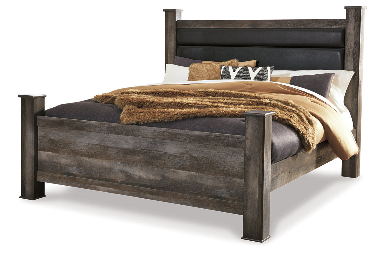 Wynnlow Gray King Poster Bed - SET | B440-62 | B440-66 | B440-68 | B440-99 - Bien Home Furniture & Electronics