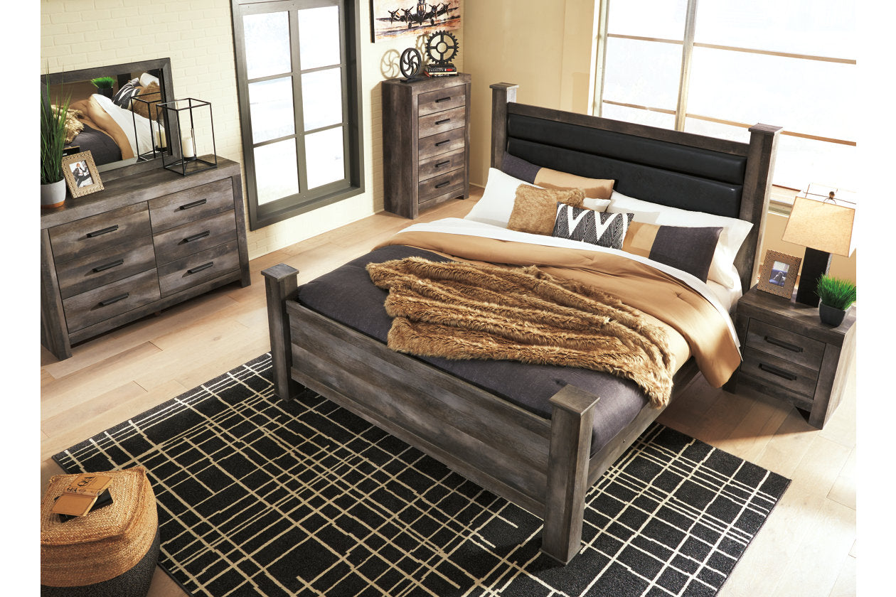 Wynnlow Gray King Poster Bed - SET | B440-62 | B440-66 | B440-68 | B440-99 - Bien Home Furniture & Electronics