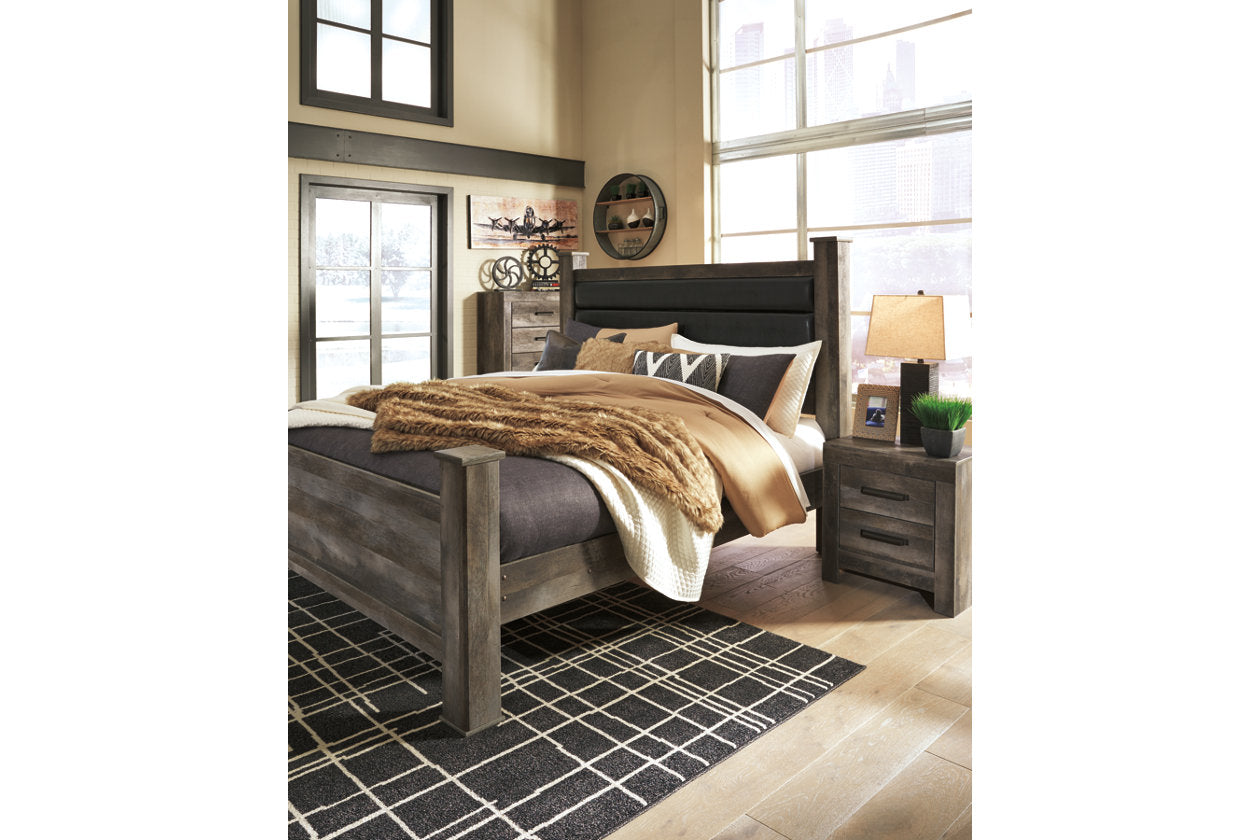 Wynnlow Gray King Poster Bed - SET | B440-62 | B440-66 | B440-68 | B440-99 - Bien Home Furniture & Electronics