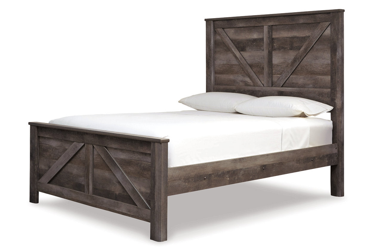 Wynnlow Gray Queen Crossbuck Panel Bed - SET | B440-98 | B440-54 | B440-57 - Bien Home Furniture & Electronics