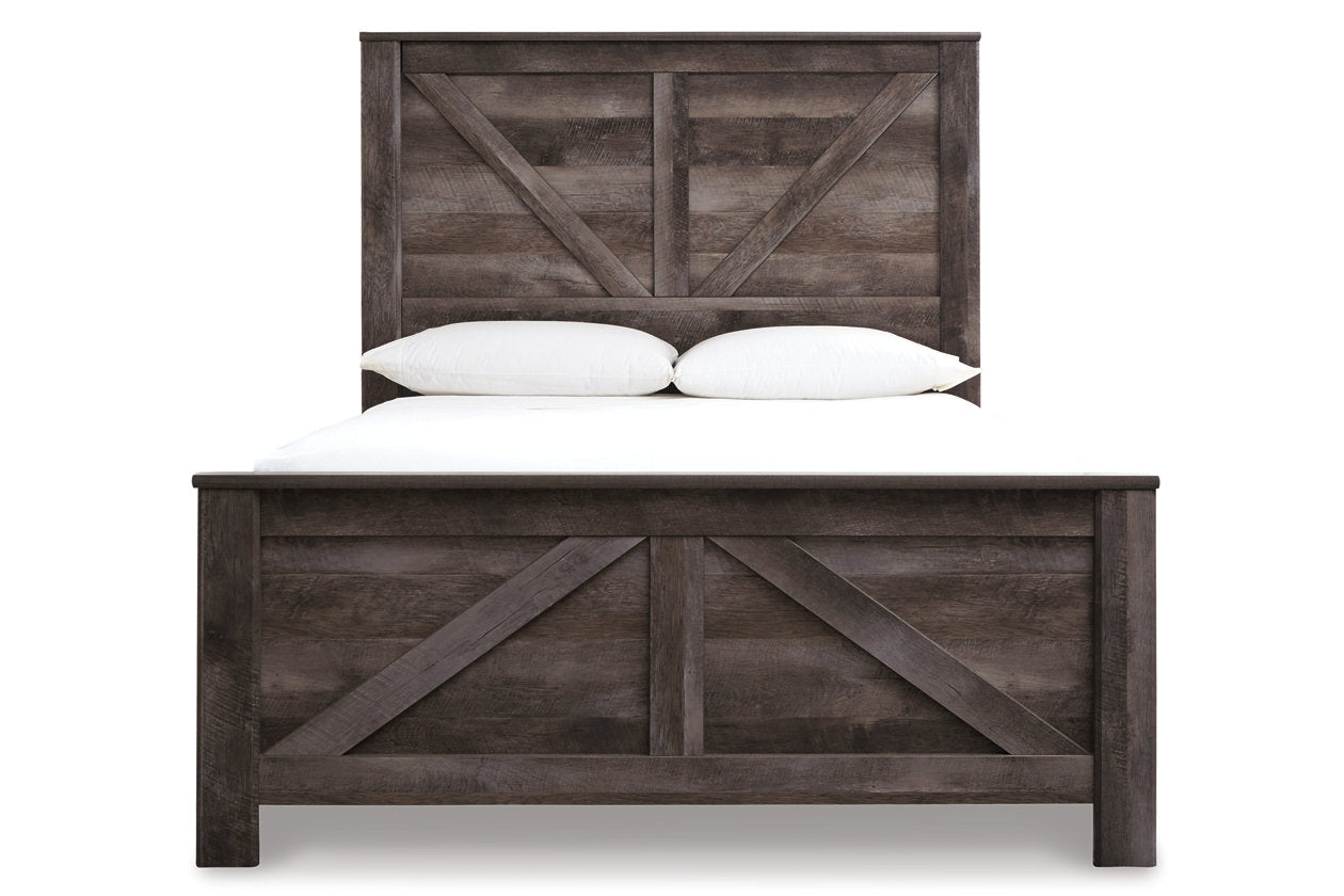 Wynnlow Gray Queen Crossbuck Panel Bed - SET | B440-98 | B440-54 | B440-57 - Bien Home Furniture & Electronics