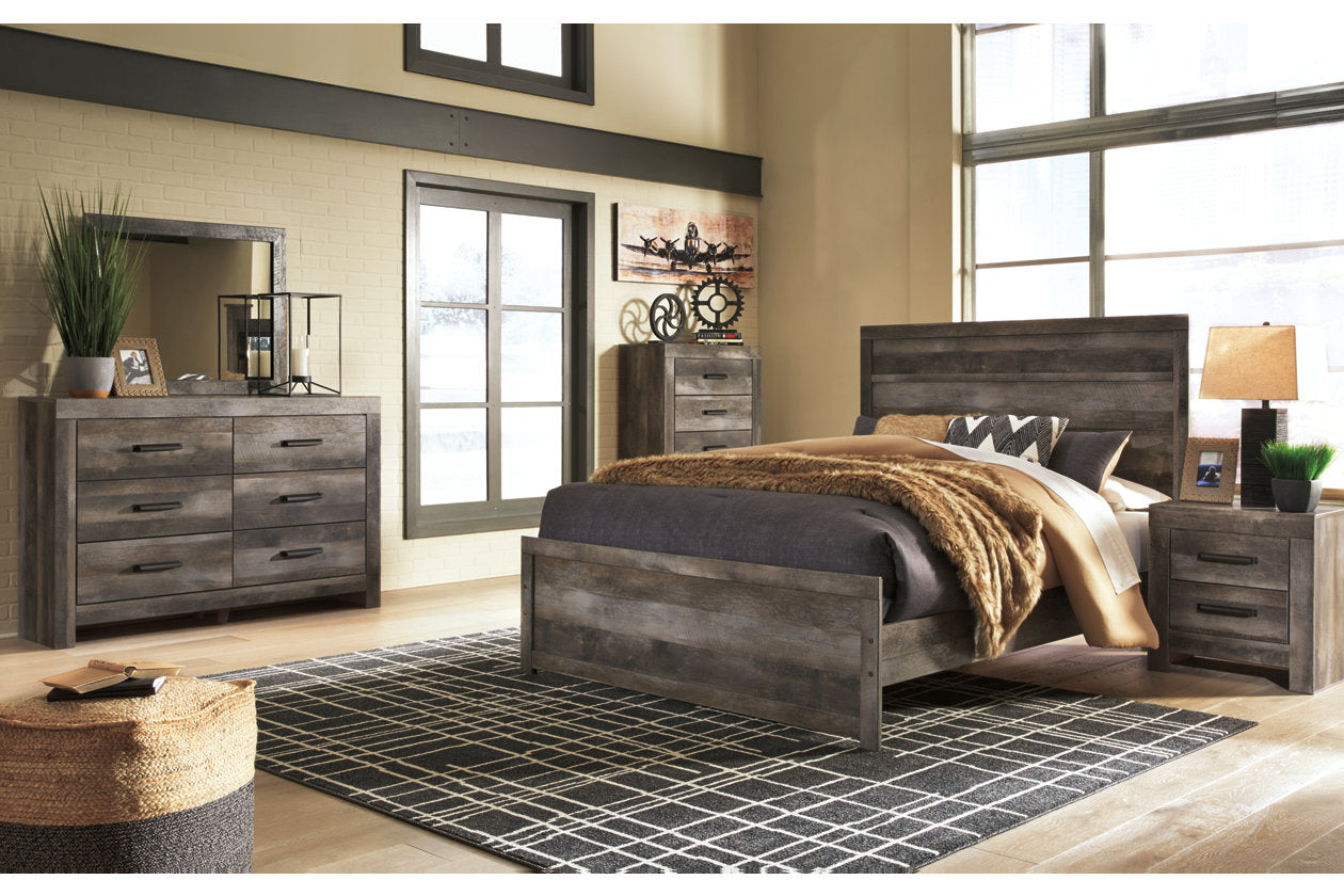 Wynnlow Gray Queen Panel Bed - SET | B440-71 | B440-96 - Bien Home Furniture & Electronics