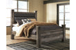 Wynnlow Gray Queen Upholstered Poster Bed - SET | B440-62 | B440-64 | B440-67N | B440-98 - Bien Home Furniture & Electronics