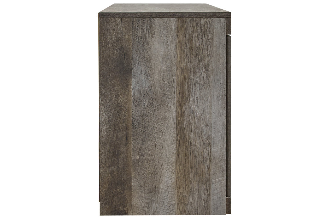 Wynnlow Gray TV Stand with Electric Fireplace - SET | EW0440-268 | W100-101 - Bien Home Furniture & Electronics