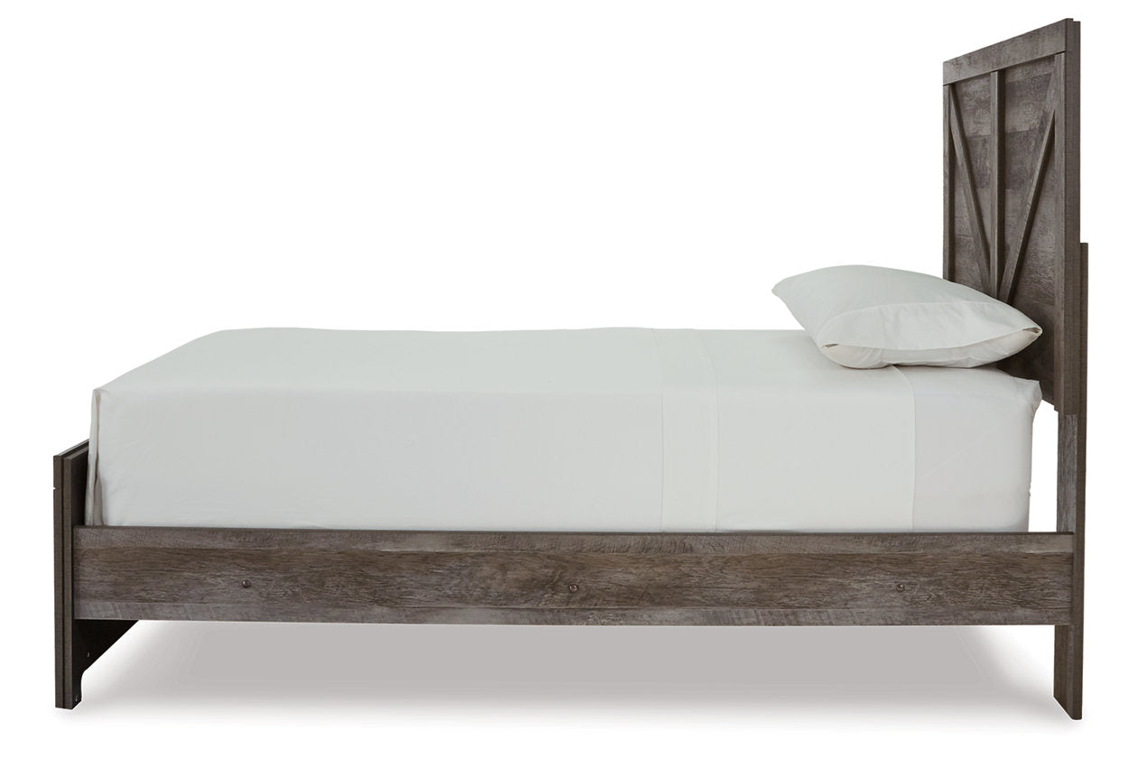 Wynnlow Gray Twin Crossbuck Panel Bed - SET | B440-53 | B440-83 - Bien Home Furniture & Electronics